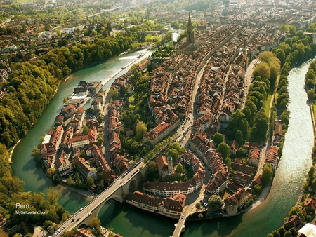 Bern Switzerland - travel, wallpaper, cityscape, bern, picture, beautiful, architecture, city, bridges, switzerland, new