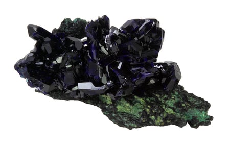 Azurite - crystal, mineral, blue, rock, azurite