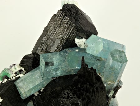 Beryl & Schorl - rock, mineral, schorl, beryl, crystal