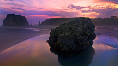 rocky sunset - nature, water, rocks, photography