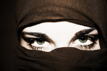 Beautiful Eyes - women, muslim, islam, hijab