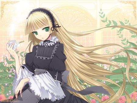 Gray wolf,Victorique - victorique, gray wolf, golden fairy, gosick