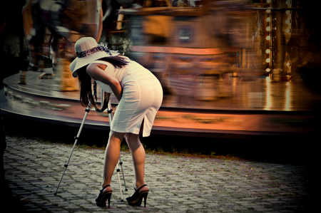 Ready to shoot - hat, picture, legs, woman, photo, shoot