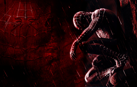 Spider Man - movie, pg, spider man, red