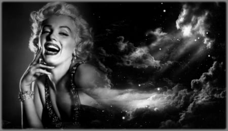 marilyn monroe - marilyn, actresses, night, monroe