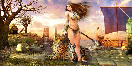 Warrior Girl - image, hot, fantasy, warrior girl