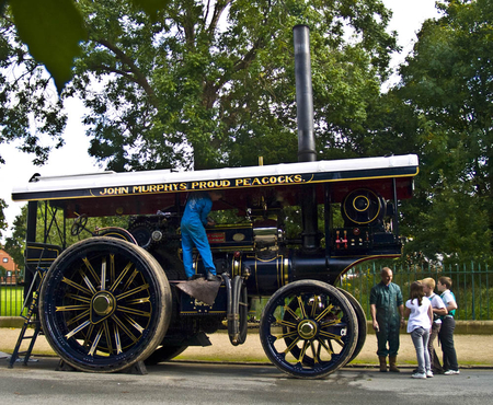 Traction Engine - logging, engine, antique, traction