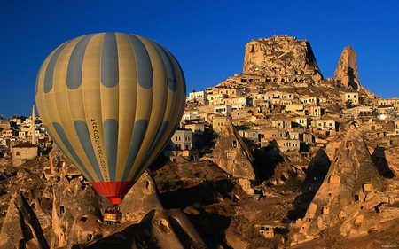 Uchisar  Nevsehir - deserts, sky, wallpaper, nature