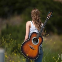 Girl with a guitar