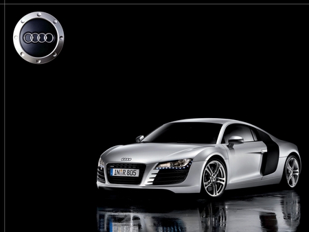 R8 - logo, r8, audi, audi r8