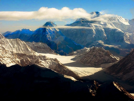 Behold - cold, winter, mountains, canyon