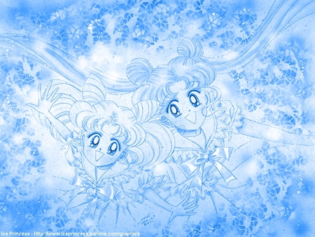 Usagi and Chibi-Usa - usagi, sailor chibi-moon, usagi tsukino, sailor moon, chibi-usa, anime, rini, serena, manga