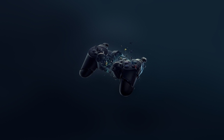 Gamepad - console, ps3, simple, cool, ps2, dark, black, broken, gamepad, ps, nice, games, video games