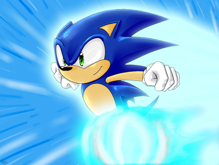 Your too Slow! - pictures of sonic, video games, sonic, sonic the hedgehog