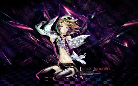 Rin Kagamine - rin, vocaloid, anime, kokoro, cute, in kagamine, vocaloid girl, anime short hair