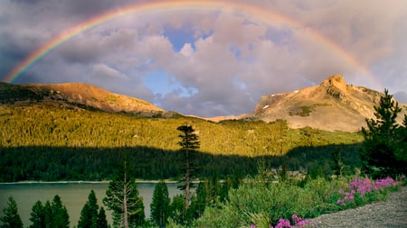 Rainbow - picture, rainbow, mountains, beautiful