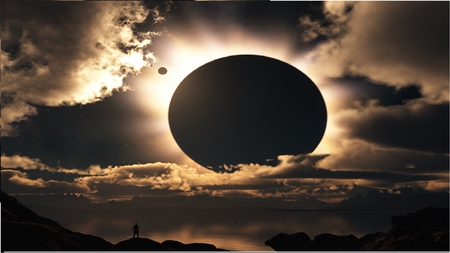 Black Moon - moon, black, picture, beautiful