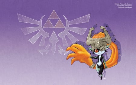 Midna Triforce - triforce, midna, twilight princess, video games, zelda