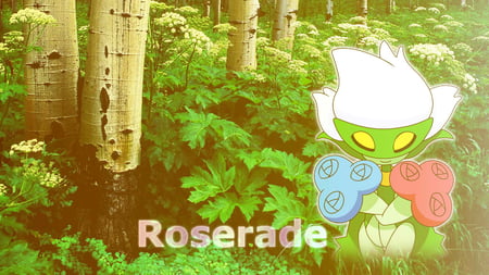 Roserade - pokemon, roserade, sinnoh, poisen, grass