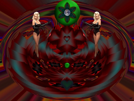 In this Place the Heart is Important - eye candy, collage, 3d, fractal, abstract