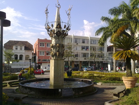 Tower Fountain - architecture, fountain, tower, center