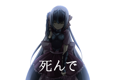 Kore Wa Zombie Desuka? - head band, tears, white, dress, gray hair, long hair, eucliwood hellscythe