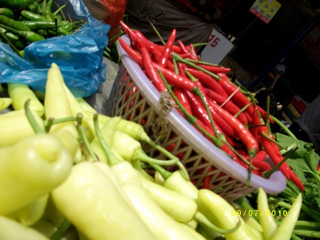 green & red - chilli, red, pepper, green