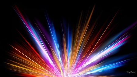 Shot of Light - glow, brith, light, beams, colors, fireworks, firefox persona