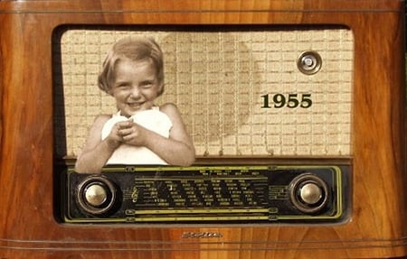 My second radio - music, little girl, retro, radio