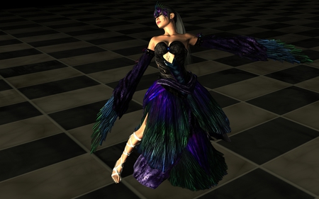 the dance - girl, 3d, dance, bostwo