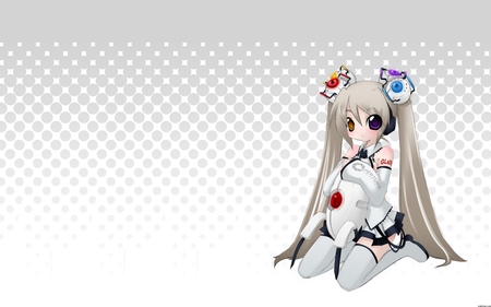 Glados - vocaloid, anime, glados, anime long hair, silver hair