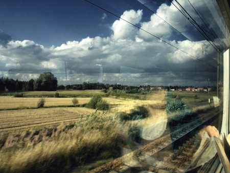 The Train Home - train, railroad, ggarfield, train journey, train travel, train trip