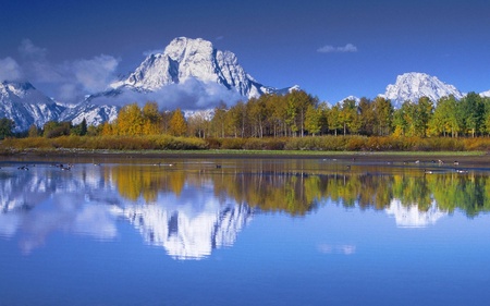 Lake and mountain - mountain