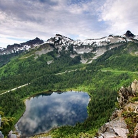 Lake and mountain 