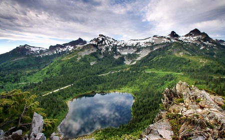 Lake and mountain  - mountain