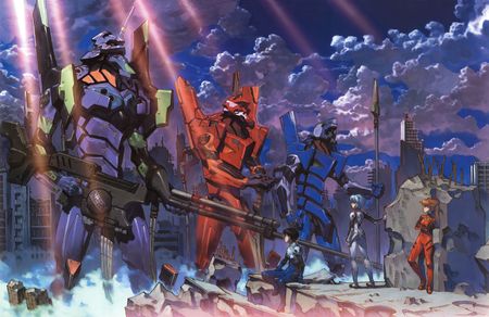 Eva Mechas - eva mecha, neon genesis evangelion, anime