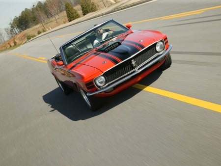 Ford Mustang Convertible 1970 - convertible, ford, 1970, mustang