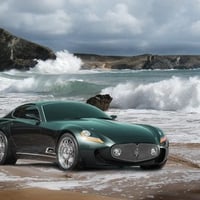 Maserati A8GCS BERLINETTA TOURING-on the sands