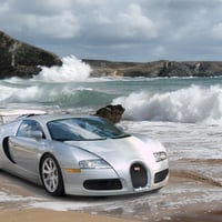 BUGATTI VEYRON ON THE SANDS