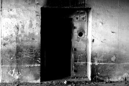 Door To Hell - hell, black, door