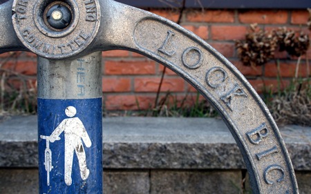 Robot Rainbow - sticker, toronto, city, bike lock, bicycle