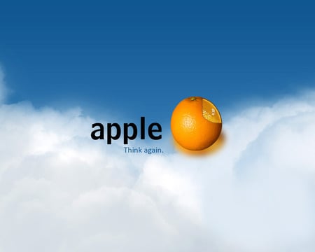 Apple think again - apple think again