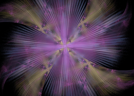 Purple - star, purple, fractals, tan, fractal