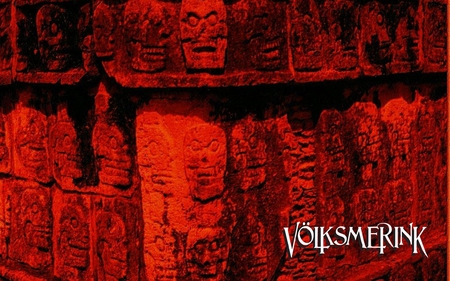 Volksmerink Faces - red, rock, brick, rough, faces