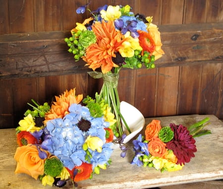 Bouquets(for Andonia) - nature, wilde, bouquet, field, flowers