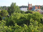 July, view from balcony