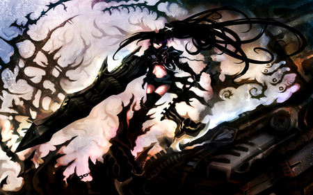 Black Rock Shooter - black rock shooter, anime, girl, nice, tribal