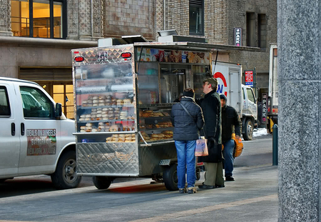 New York-Hot Dog Vender - new york, fun, people, other