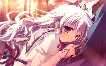 Mashiro Cupid 2 - game, cg art, girl, mashiro, uryuu sakuno, beauty, wall