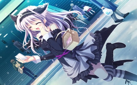 Uryuu Sakuno - beauty, game, girl, cg art, wall, uryuu, mashiro